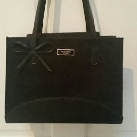 unknown Handbags - Black Tote with Bow Detail